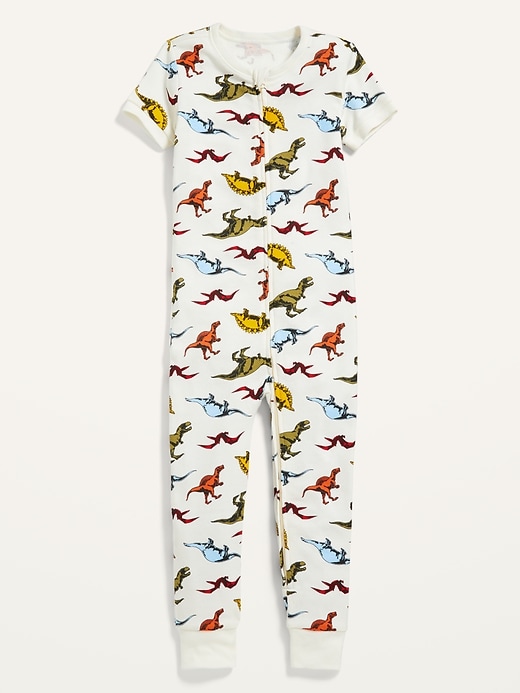 View large product image 1 of 2. Unisex Printed Snug-Fit Pajama One-Piece for Toddler & Baby