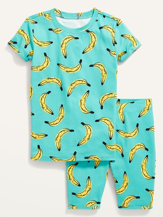 View large product image 1 of 1. Gender-Neutral Printed Snug-Fit Pajama Set For Kids