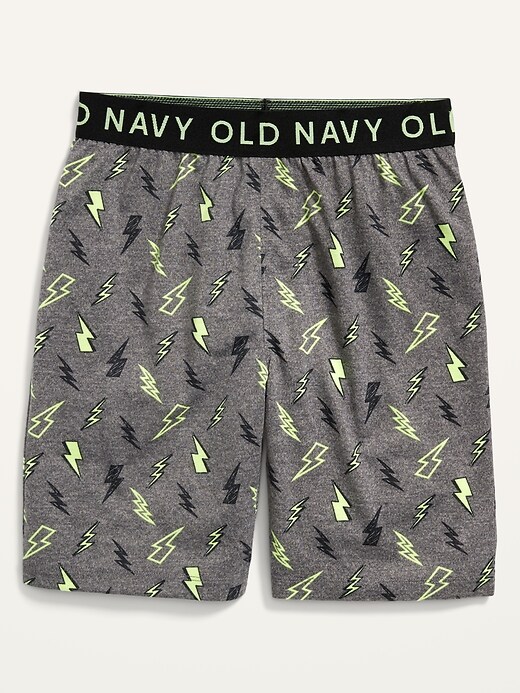 View large product image 1 of 1. Lightning-Bolt Printed Pajama Shorts For Boys