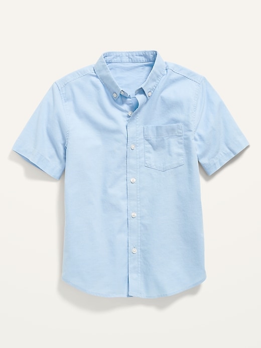 Uniform Built-In Flex Short-Sleeve Oxford Shirt For Boys