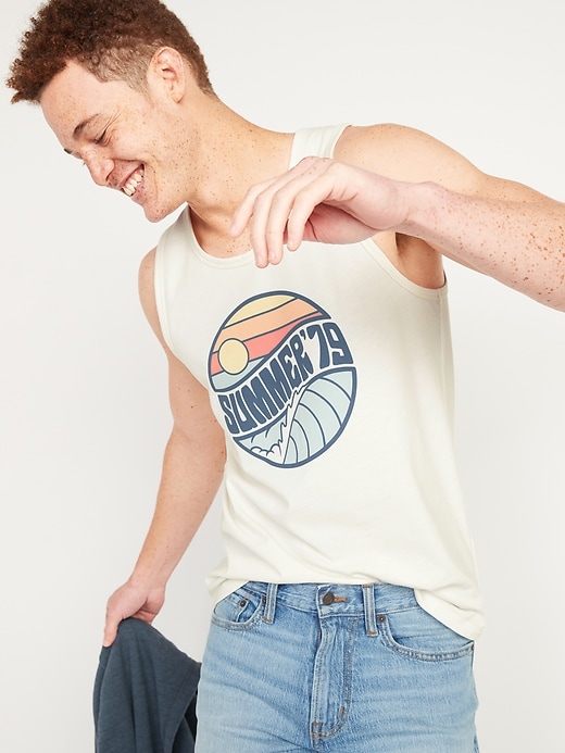 Old Navy "Summer '79" Graphic Tank Top for Men. 1