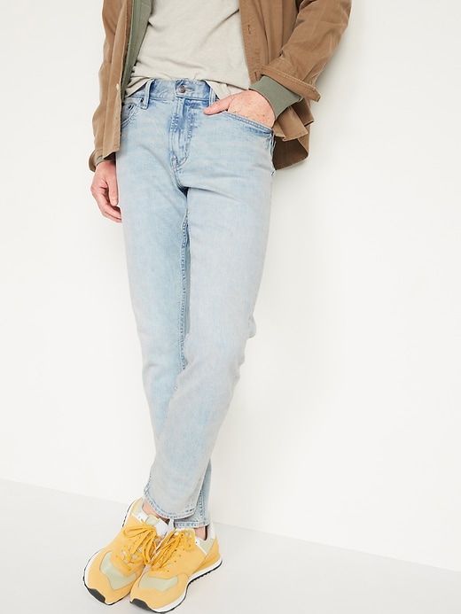 Image number 1 showing, Skinny Built-In Flex Light-Wash Jeans