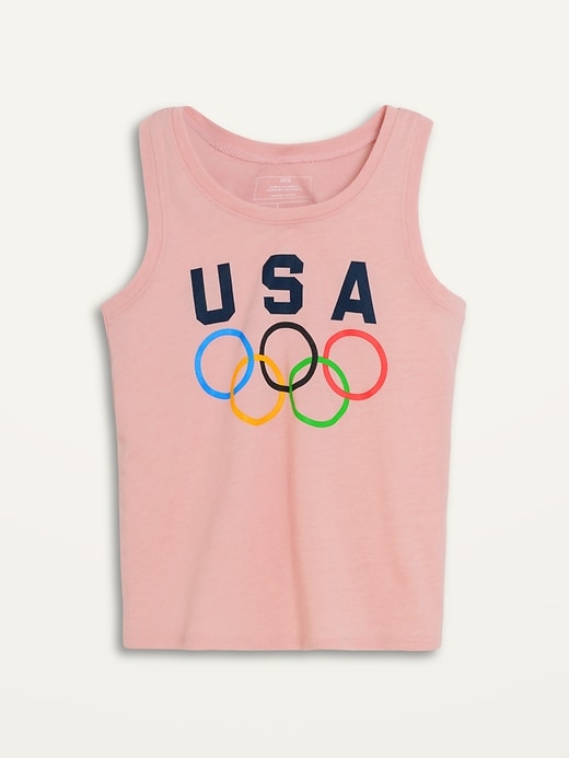View large product image 1 of 1. Team USA Graphic Tank Top for Toddler Girls