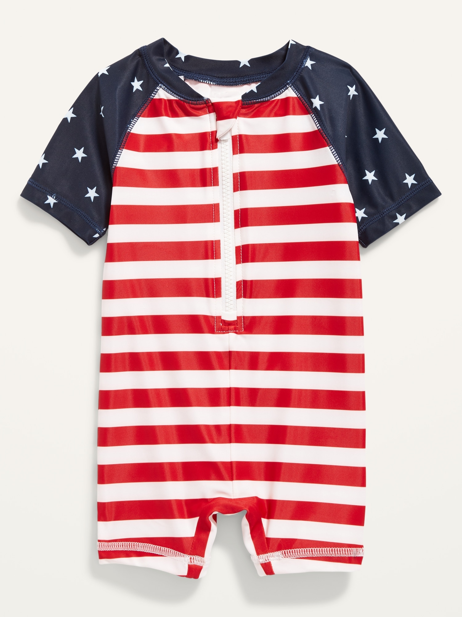 Zip Front Rashguard One Piece Swimsuit For Baby Old Navy