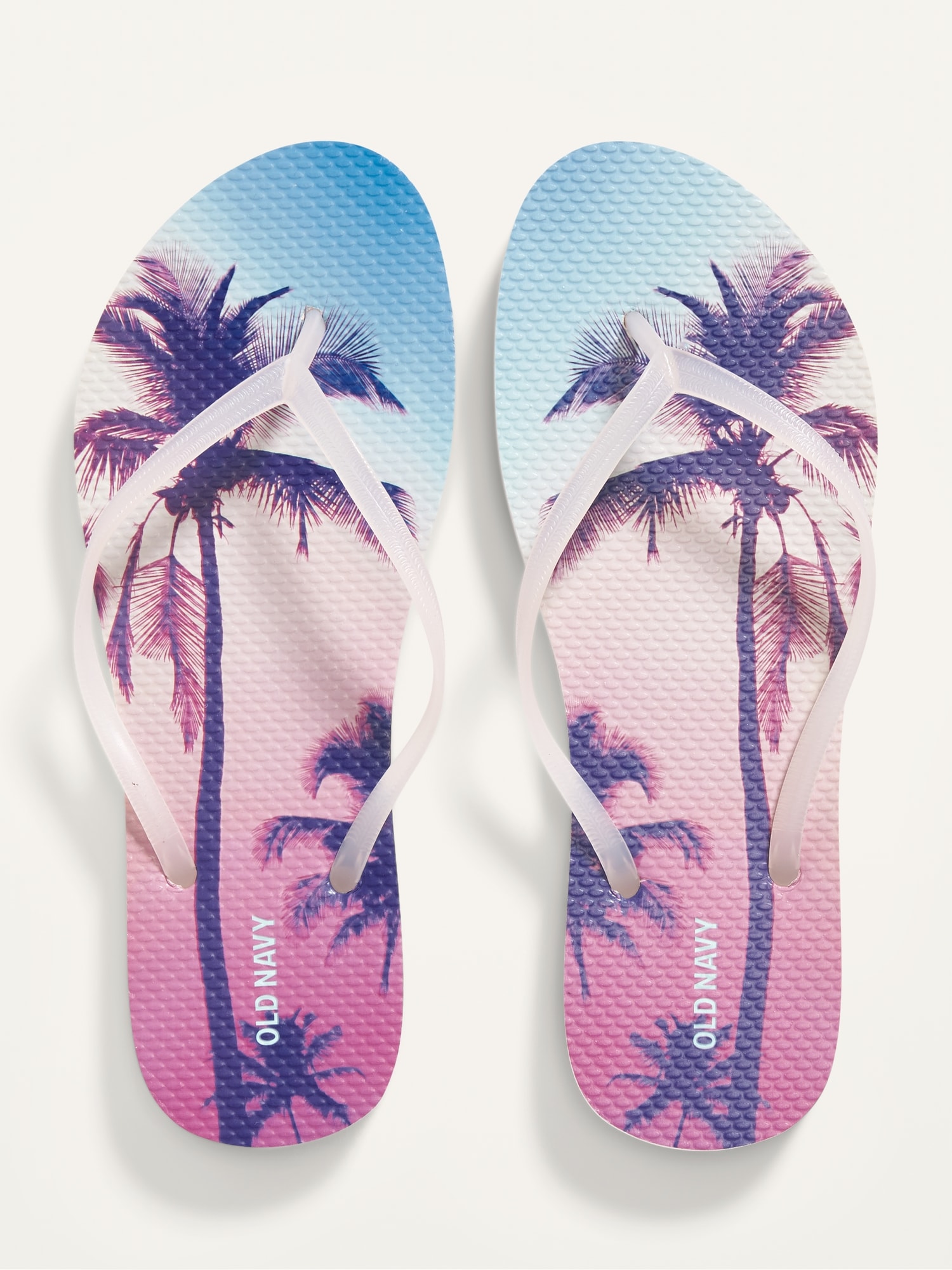 old navy purple flip flops