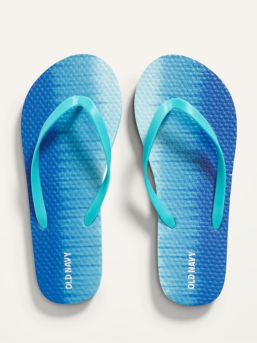 View large product image 1 of 1. Gender-Neutral Dip-Dye Flip-Flop Sandals for Kids
