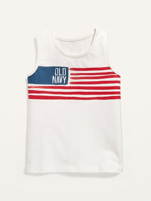 View large product image 1 of 2. Unisex Logo-Flag Graphic Tank Top for Toddler