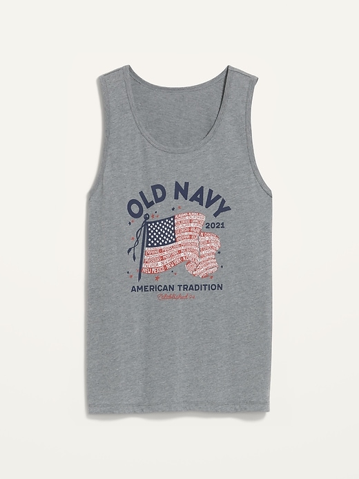 Image number 4 showing, 2021 U.S. Flag Graphic Tank Top