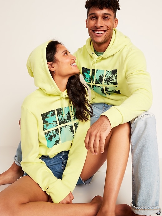 View large product image 1 of 2. Gender-Neutral Graphic Pullover Hoodie for Adults