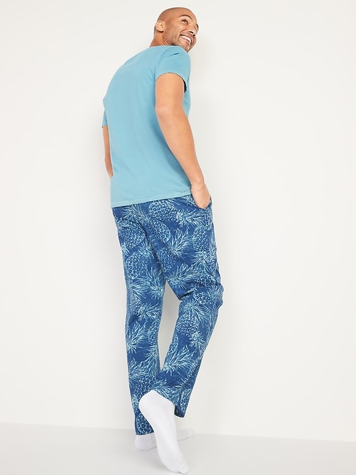 View large product image 2 of 3. Printed Poplin Pajama Pants