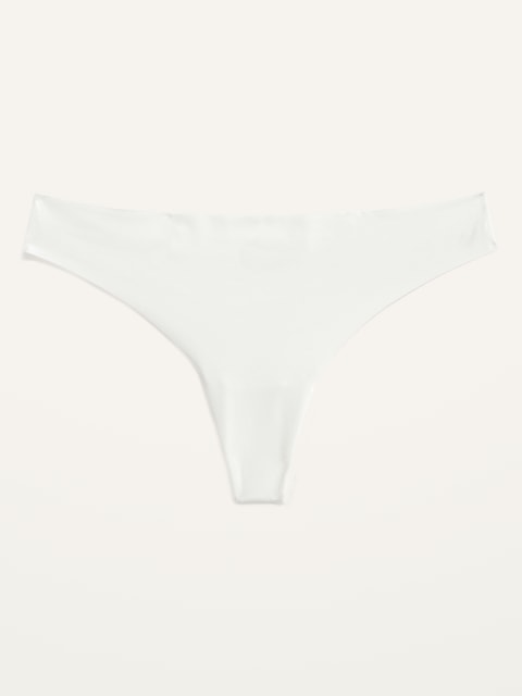Soft-Knit No-Show Thong Underwear