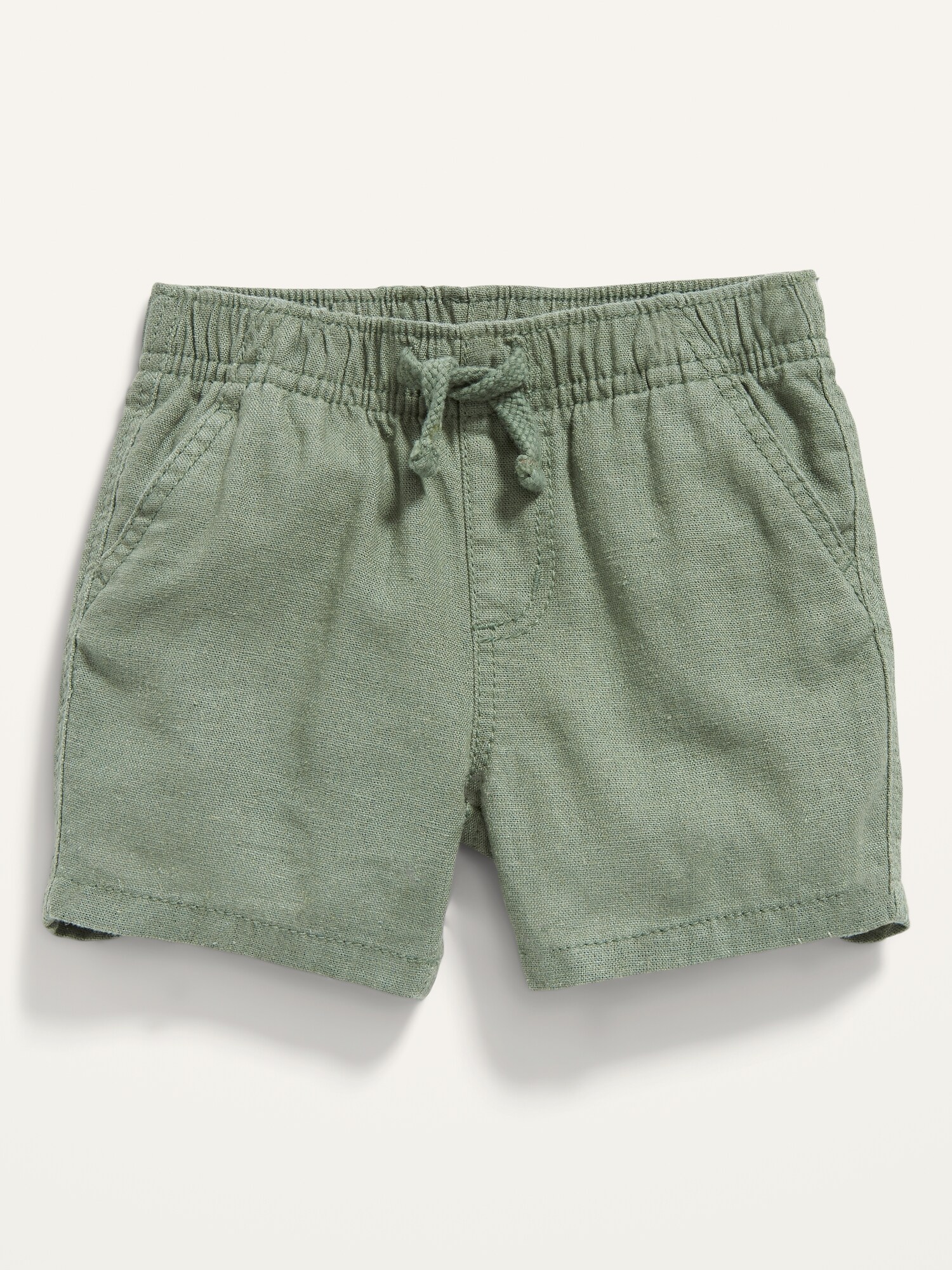 Linen-Blend Pull-On Shorts for Baby