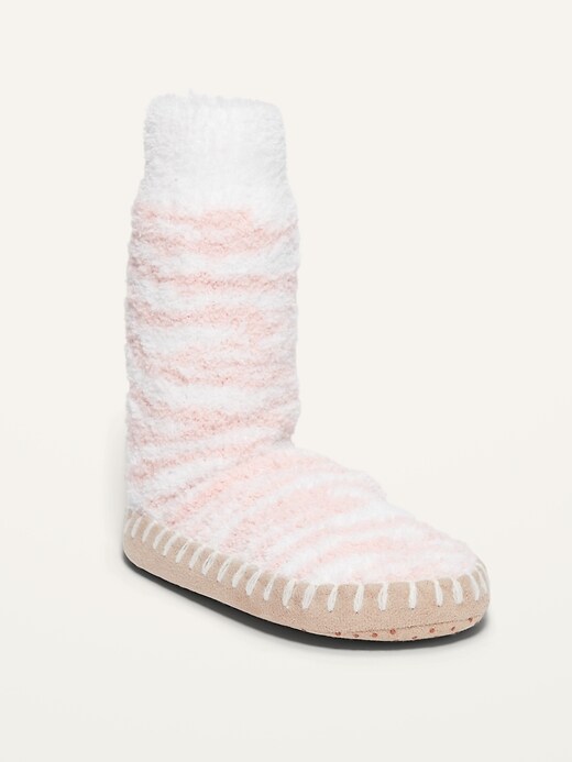 View large product image 1 of 3. Cozy Printed Slipper Socks for Girls