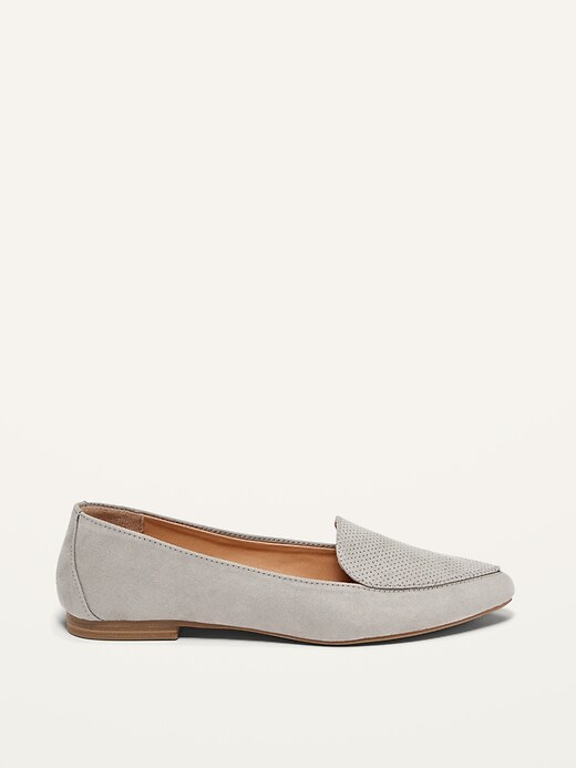 Image number 4 showing, Faux-Suede Pointy-Toe Loafers