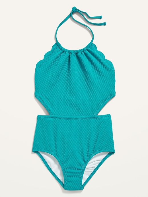 Old navy scalloped bathing 2024 suit