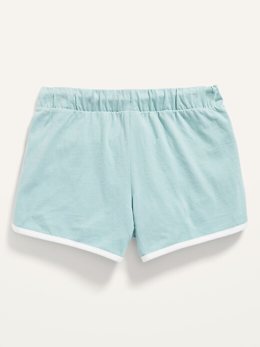 View large product image 2 of 2. Solid Dolphin-Hem Cheer Shorts for Girls