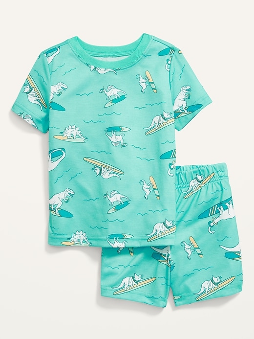 View large product image 1 of 1. Unisex Loose-Fit Printed Pajama Set for Toddler & Baby