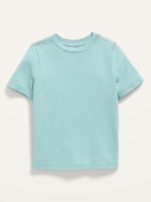 View large product image 1 of 2. Unisex Short-Sleeve Slub-Knit T-Shirt for Toddler