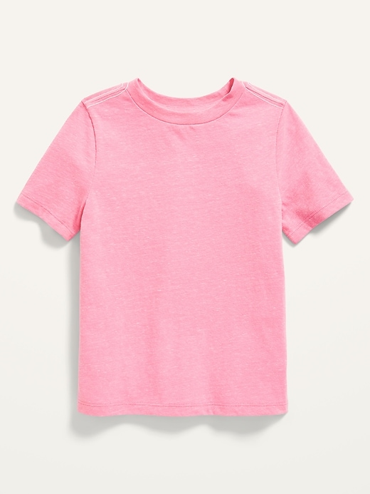 View large product image 1 of 1. Unisex Short-Sleeve Slub-Knit T-Shirt for Toddler