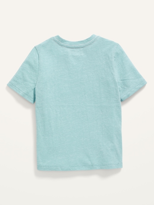 View large product image 2 of 2. Unisex Short-Sleeve Slub-Knit T-Shirt for Toddler