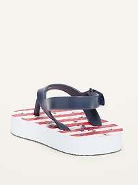 View large product image 3 of 4. Americana Flip-Flop Sandals for Baby