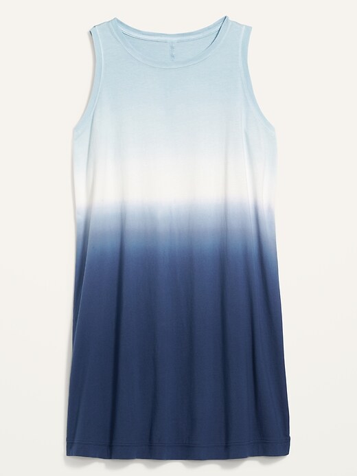 Image number 4 showing, Vintage Sleeveless Dip-Dye Plus-Size Shift Dress