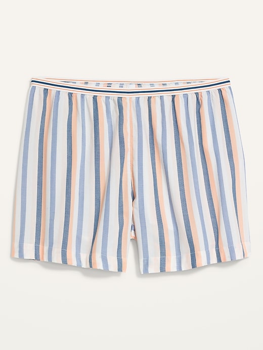 Image number 4 showing, High-Waisted Soft-Woven Plus-Size Pajama Shorts -- 5-inch inseam