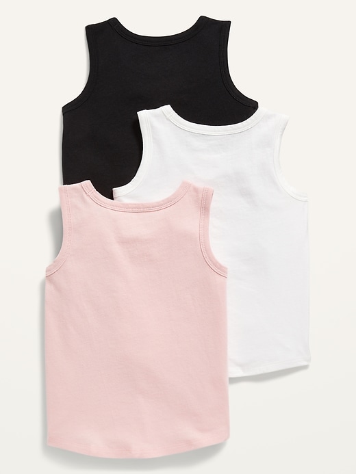 View large product image 2 of 2. Unisex Solid Tank Top 3-Pack for Toddler