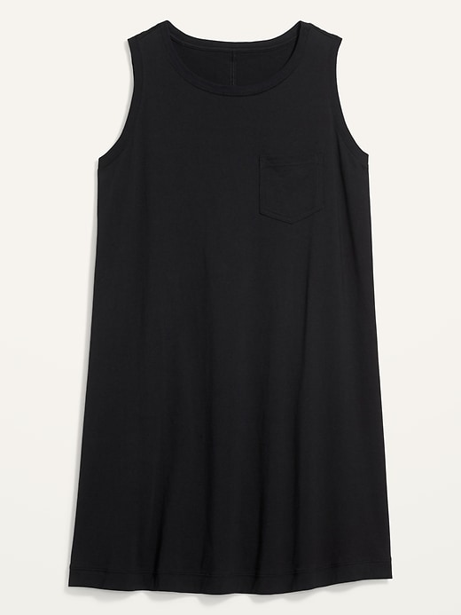 Image number 4 showing, Vintage Sleeveless Plus-Size Mini T-Shirt Shift Dress