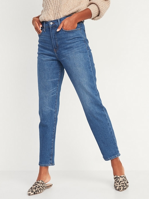 Extra High-Waisted Sky-Hi Straight Jeans for Women | Old Navy