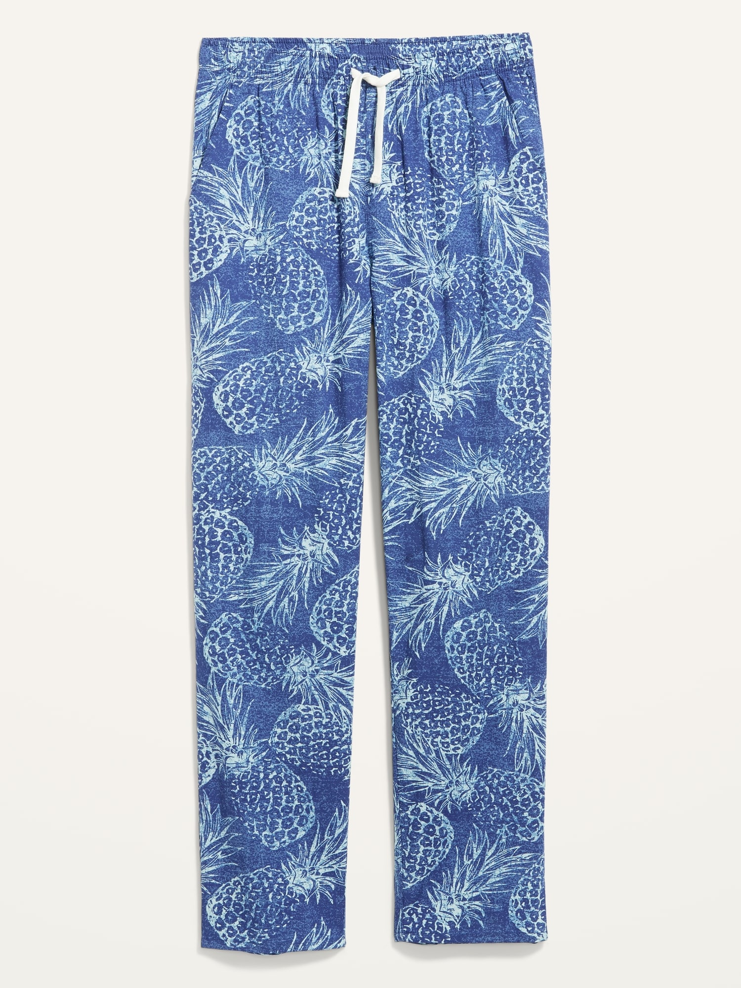 Patterned Poplin Pajama Pants