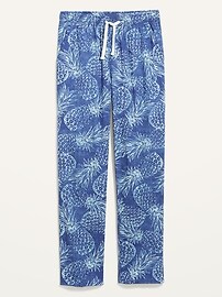 View large product image 3 of 3. Printed Poplin Pajama Pants