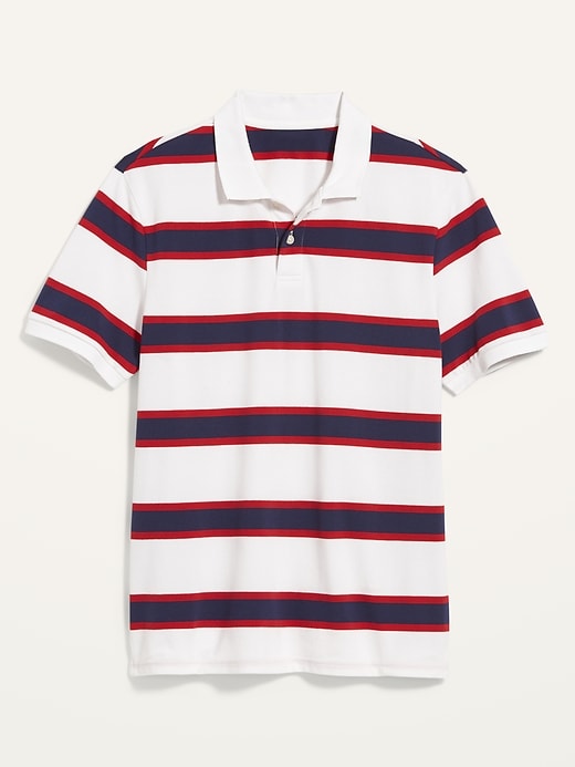 Image number 4 showing, Striped Moisture-Wicking Pro Polo