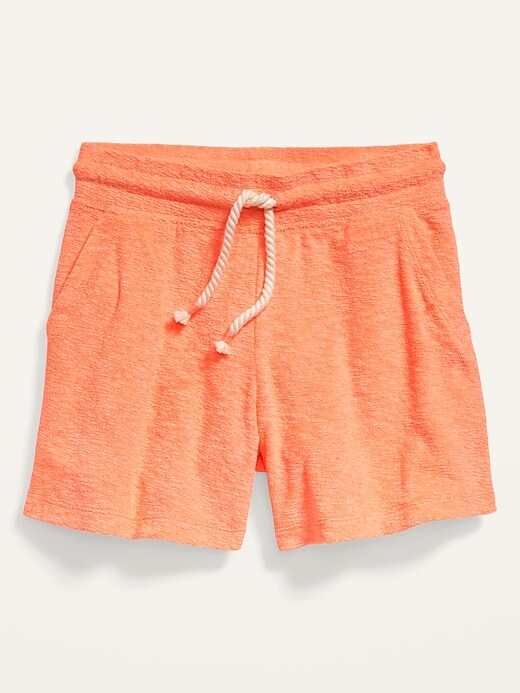 Old Navy Loop-Terry Midi Shorts for Girls. 1