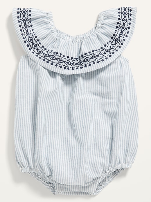 View large product image 1 of 2. Ruffle-Trim Bodysuit for Baby