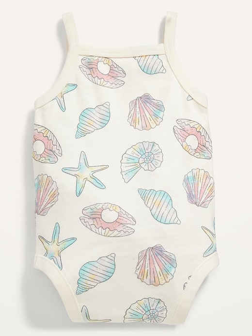 View large product image 2 of 2. Unisex Printed Sleeveless Bodysuit for Baby
