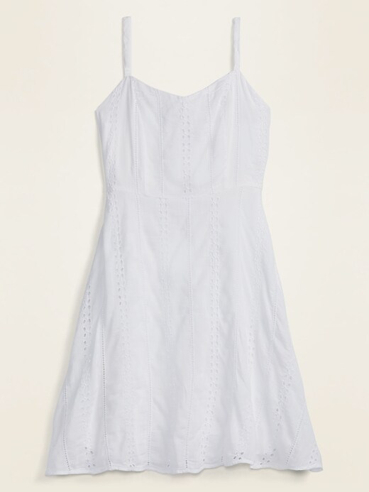 Image number 4 showing, Eyelet Cami Fit & Flare Dress for Women