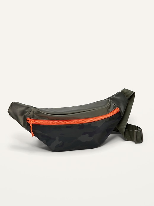 View large product image 1 of 1. Zippered Canvas Waist Bag for Adults