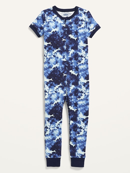 View large product image 1 of 1. Unisex Printed Snug-Fit Pajama One-Piece for Toddler & Baby