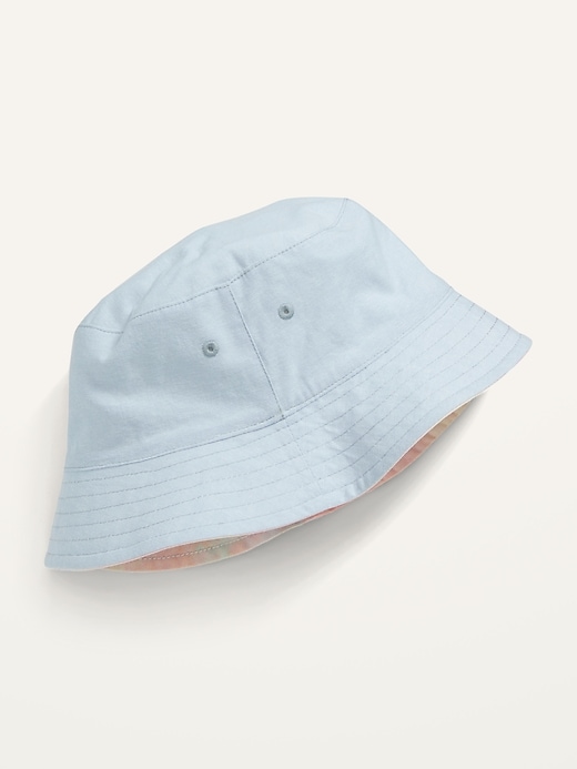 View large product image 2 of 2. Gender-Neutral Reversible Bucket Hat for Kids