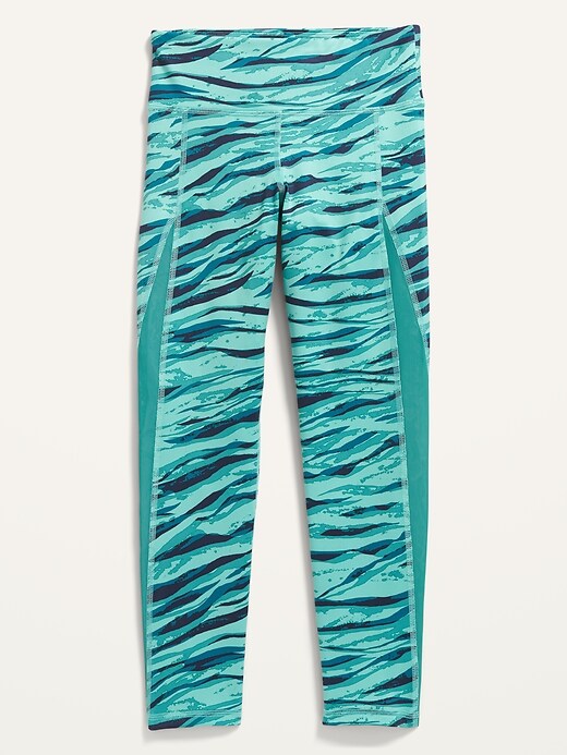 View large product image 1 of 2. Mid-Rise Go-Dry 7/8-Length Performance Leggings for Girls