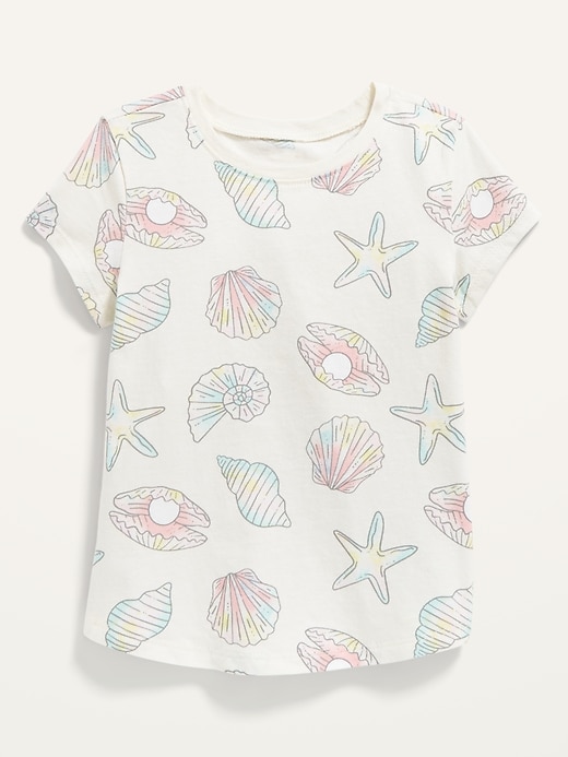 Old Navy Printed Crew-Neck Tee for Toddler Girls - 695311002