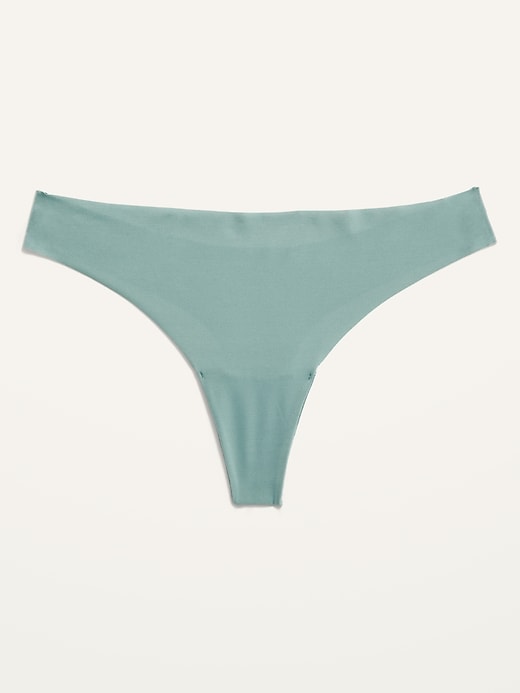 Soft-Knit No-Show Thong Underwear for Women