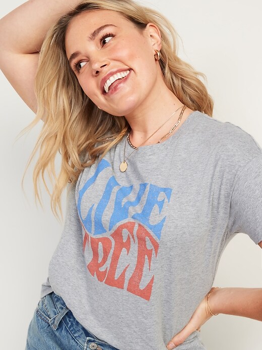 Old Navy Loose Americana Graphic Easy Tee for Women - 786690012