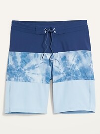 View large product image 3 of 3. Color-Blocked Built-In Flex Board Shorts -- 10-inch inseam