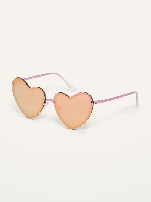 Old Navy Heart-Shaped Sunglasses for Girls. 1