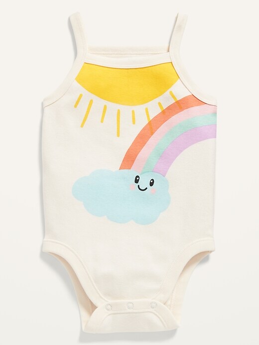 View large product image 1 of 2. Unisex Sleeveless Graphic Bodysuit for Baby