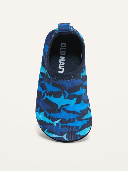 View large product image 2 of 4. Unisex Shark-Print Swim Shoes for Baby