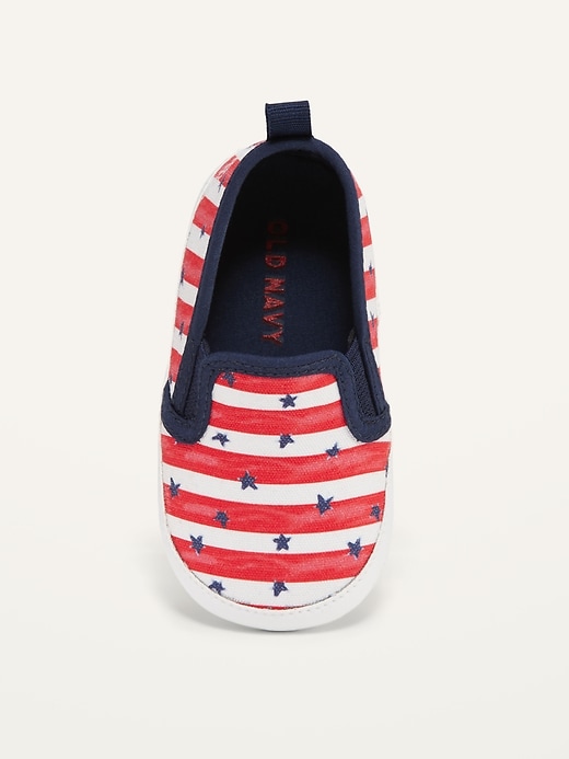 View large product image 2 of 4. Americana Canvas Slip-Ons for Baby