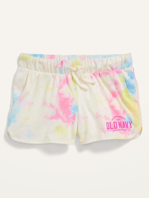 View large product image 1 of 2. Dolphin-Hem Logo Shorts for Girls